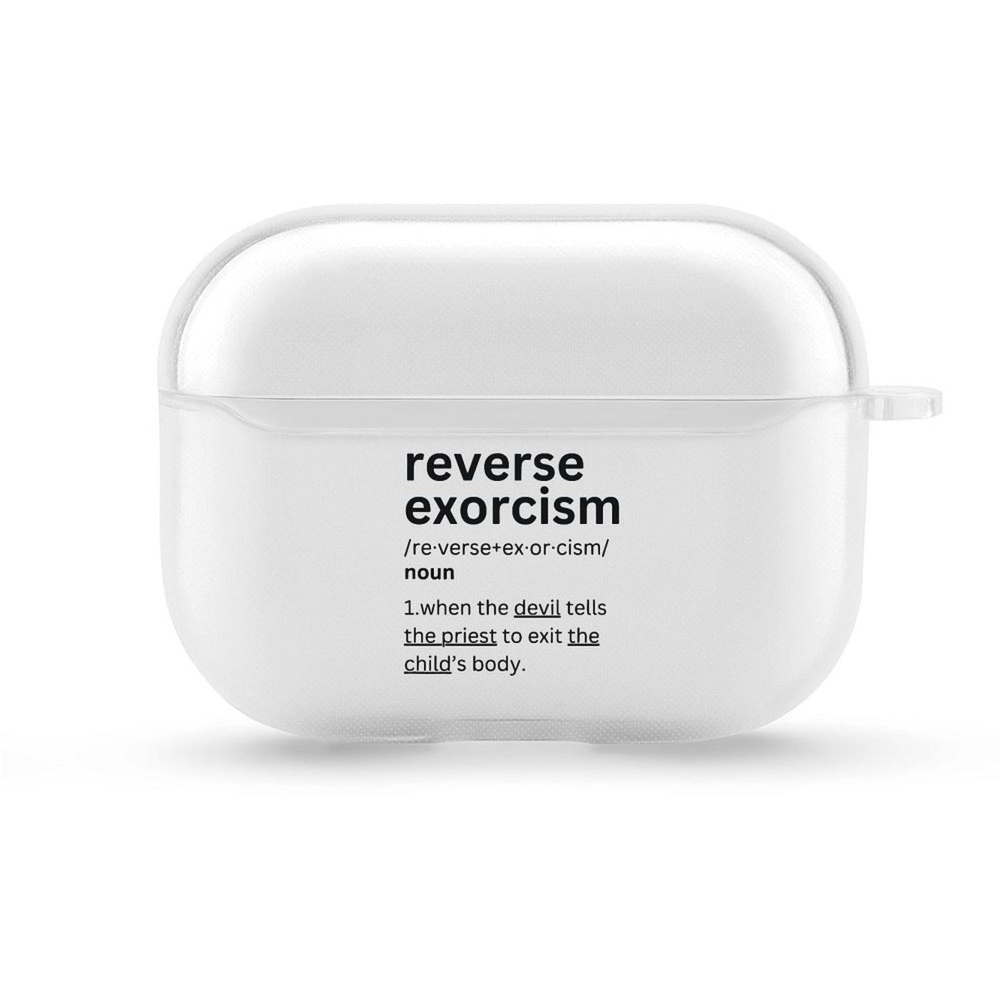 funny words TPU Earbuds Case for AirPods
