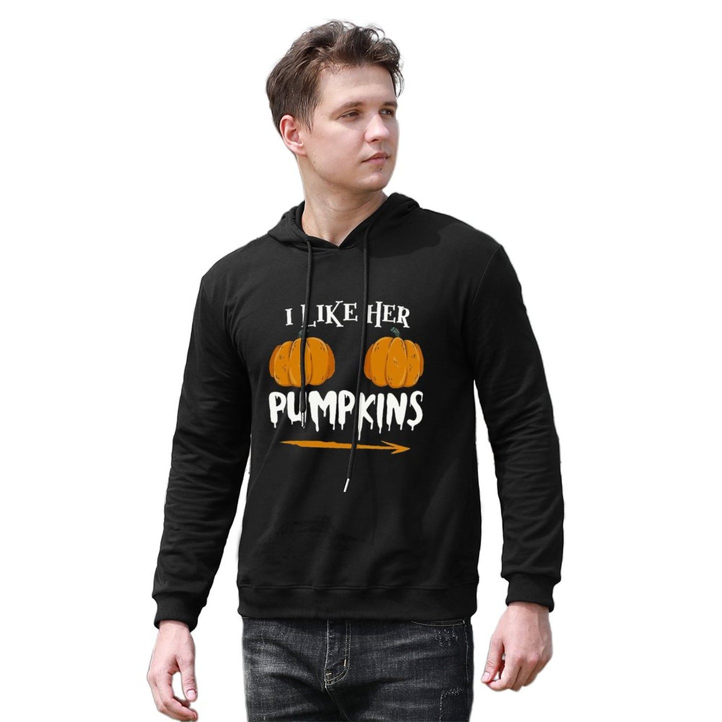 Men Hoodie Ilkeher Pumpkins