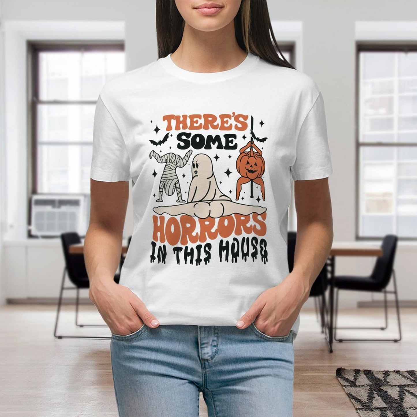 There's Some Horrors Female T-shirt