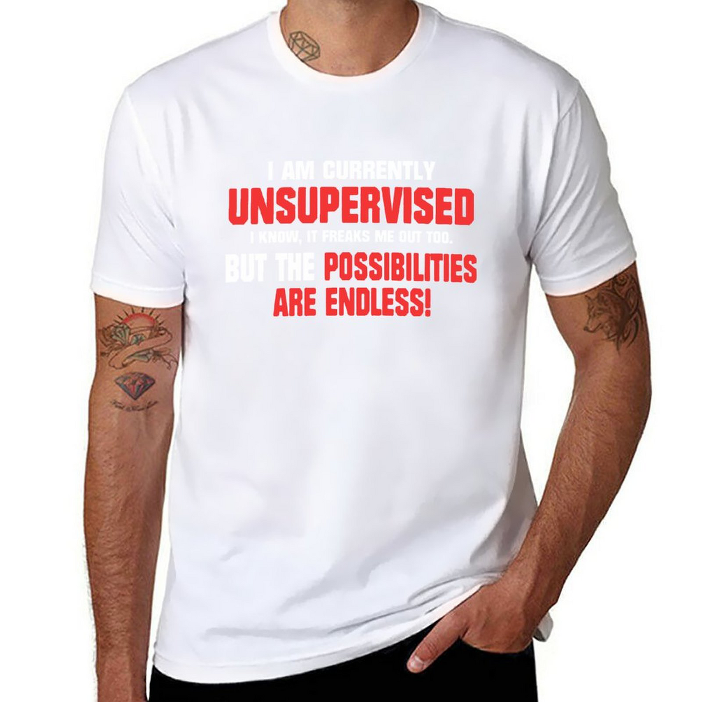 Currently Unsupervised T-shirt