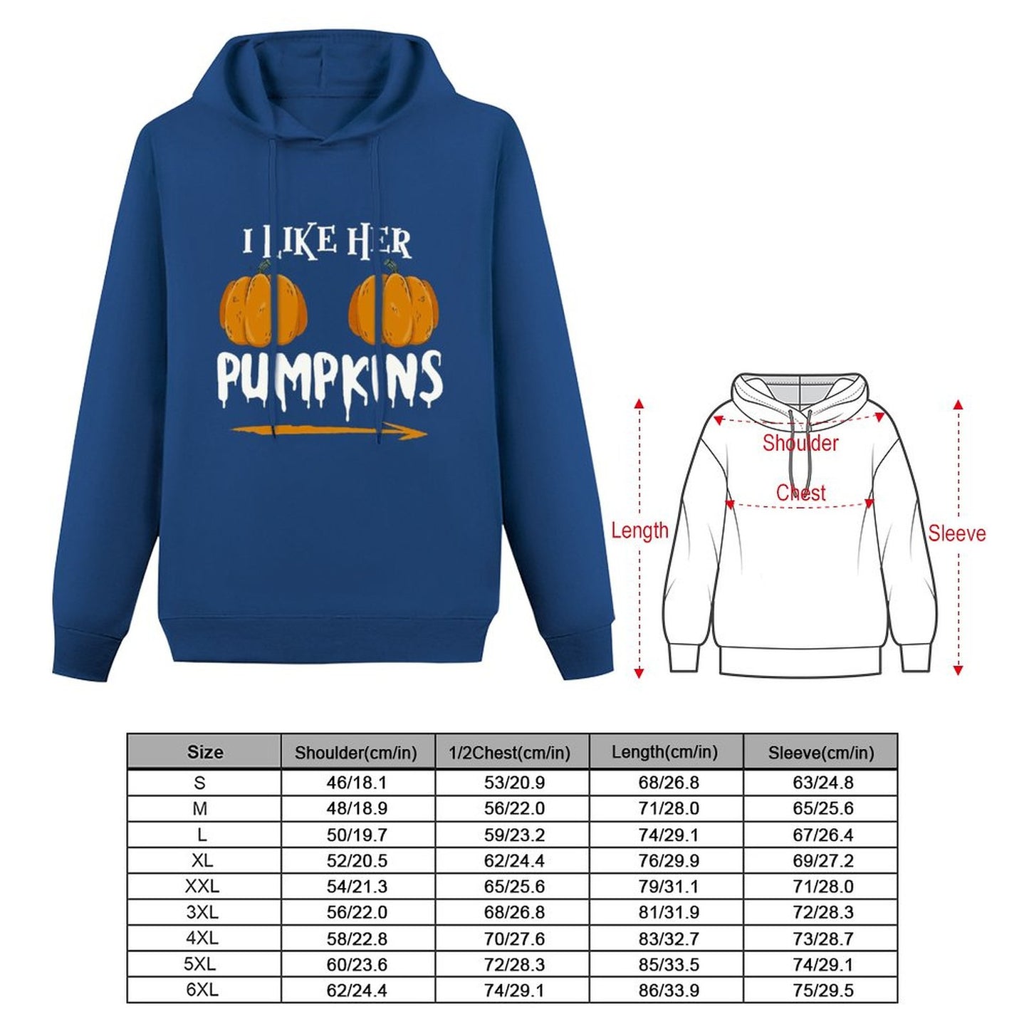Men Hoodie Ilkeher Pumpkins