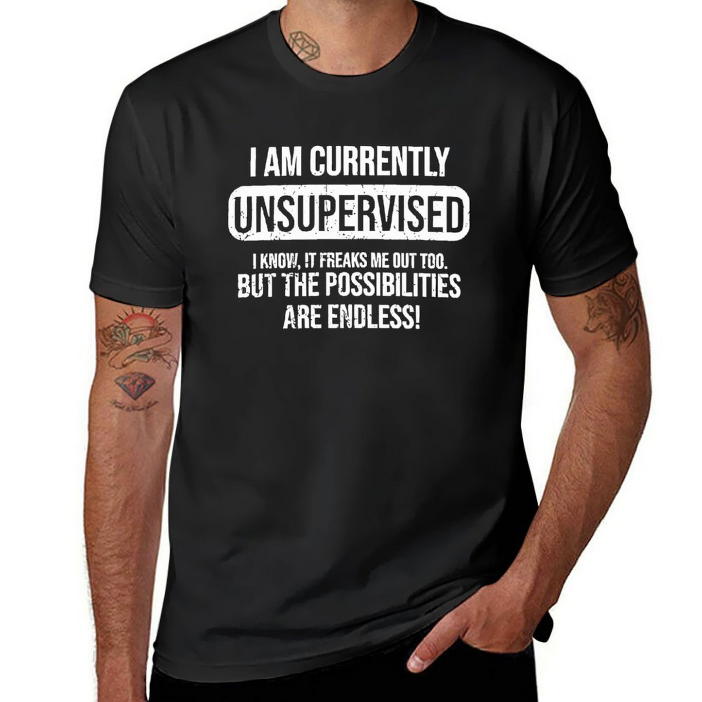 Currently Unsupervised T-shirt