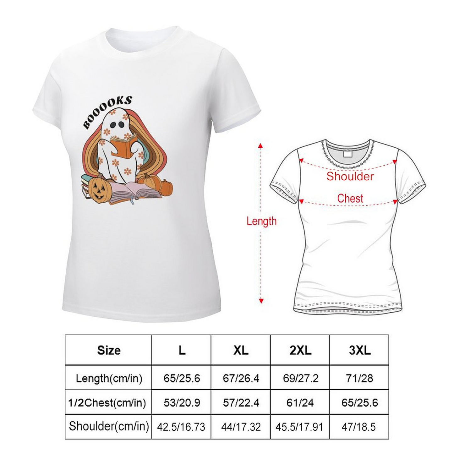 Female T-shirt Booooks