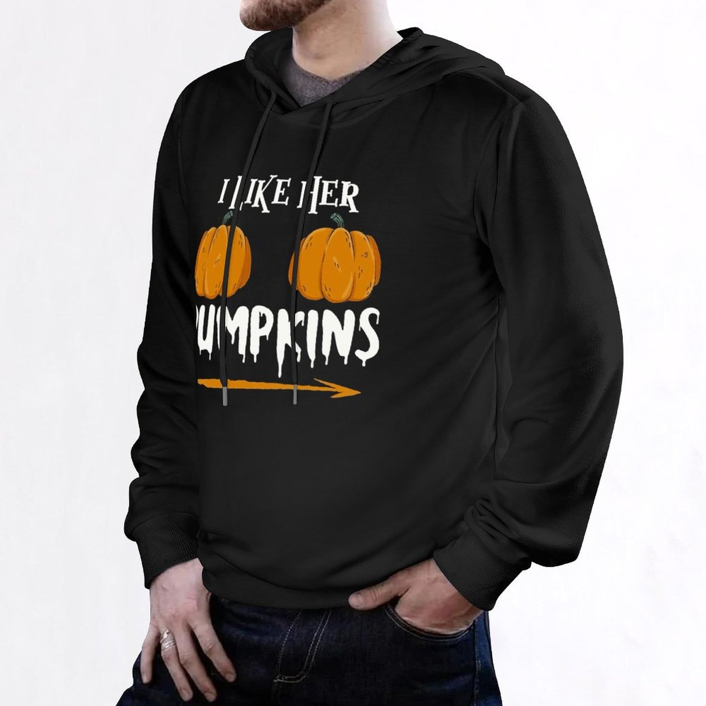 Men Hoodie Ilkeher Pumpkins