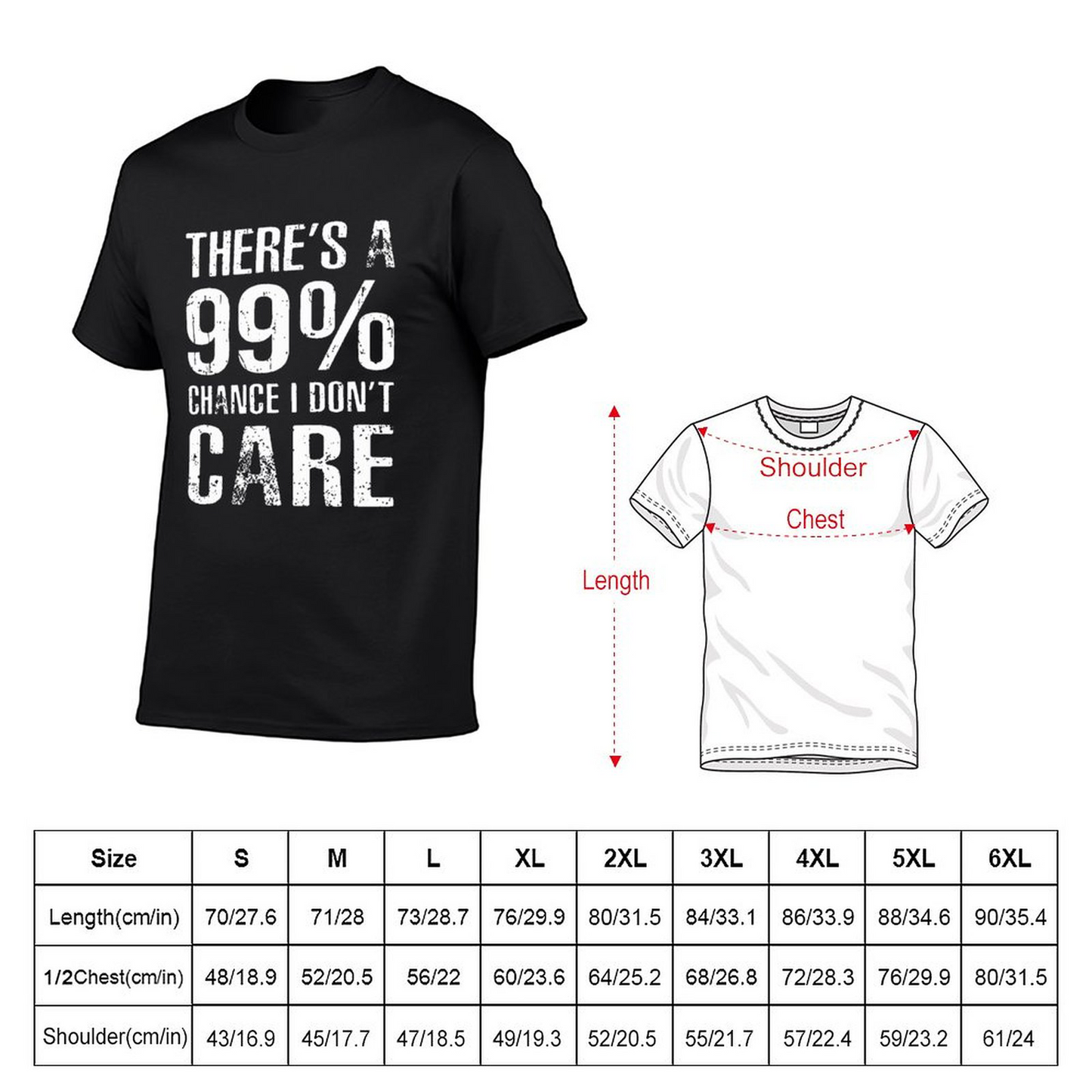 99% care Short Sleeve T-shirt for Men