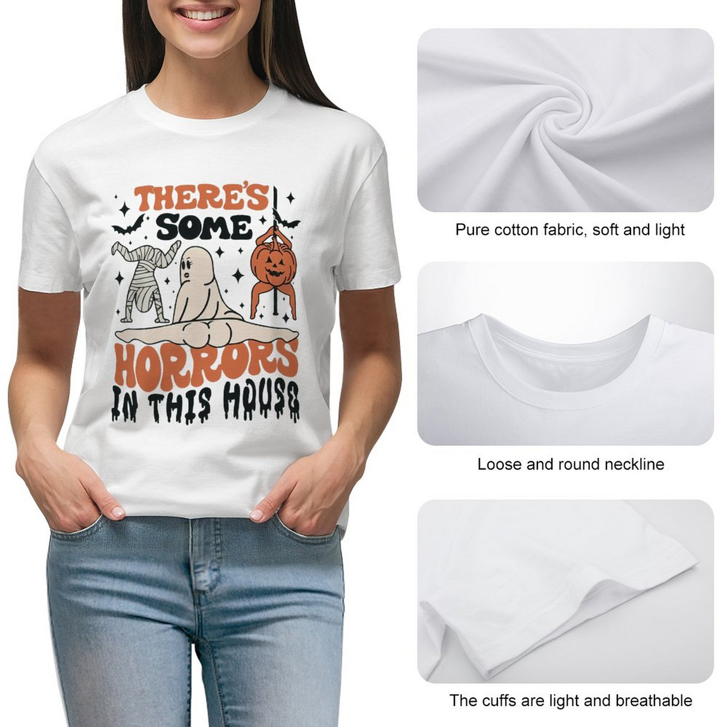 There's Some Horrors Female T-shirt