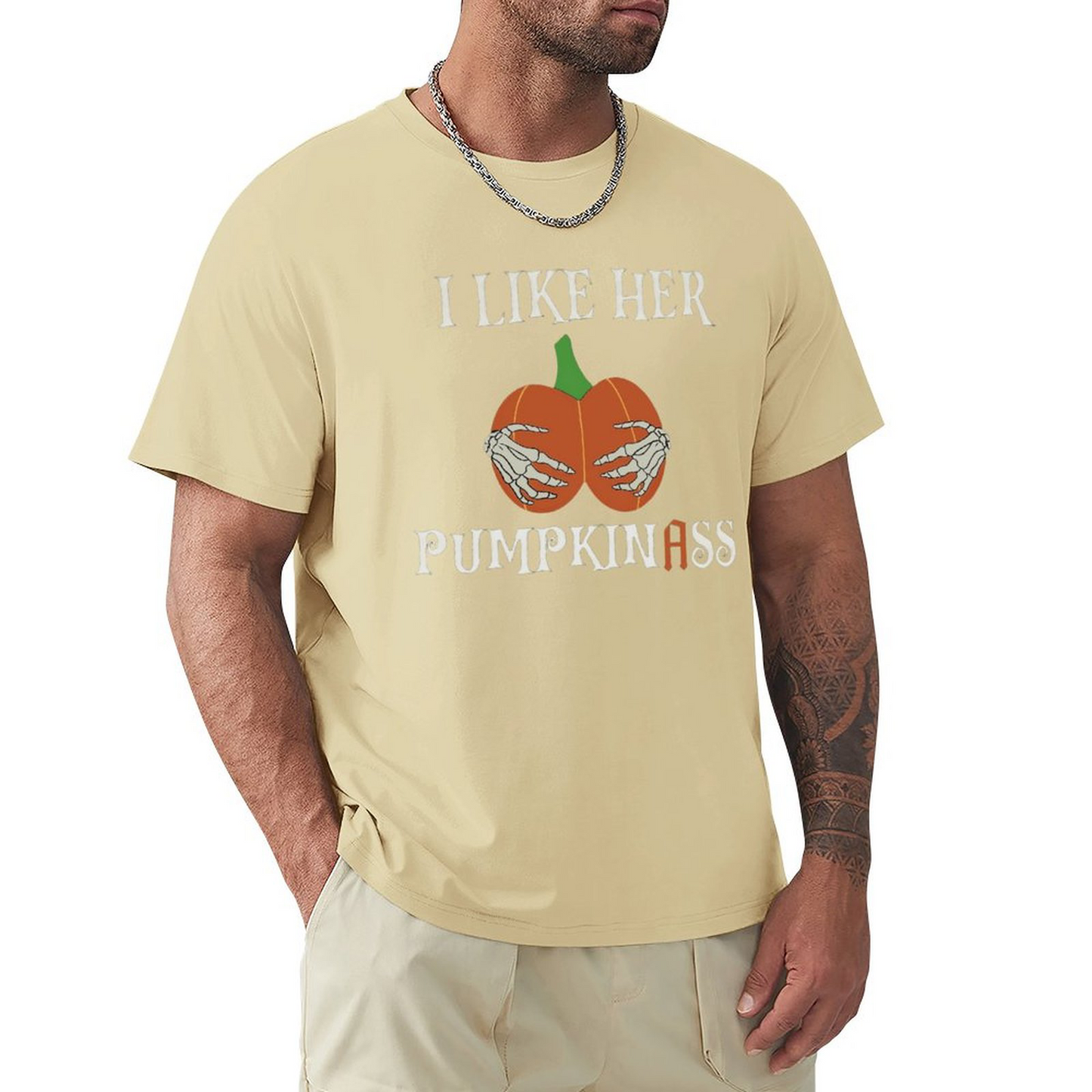 Men's T-shirt I Like Her Pumpkinass