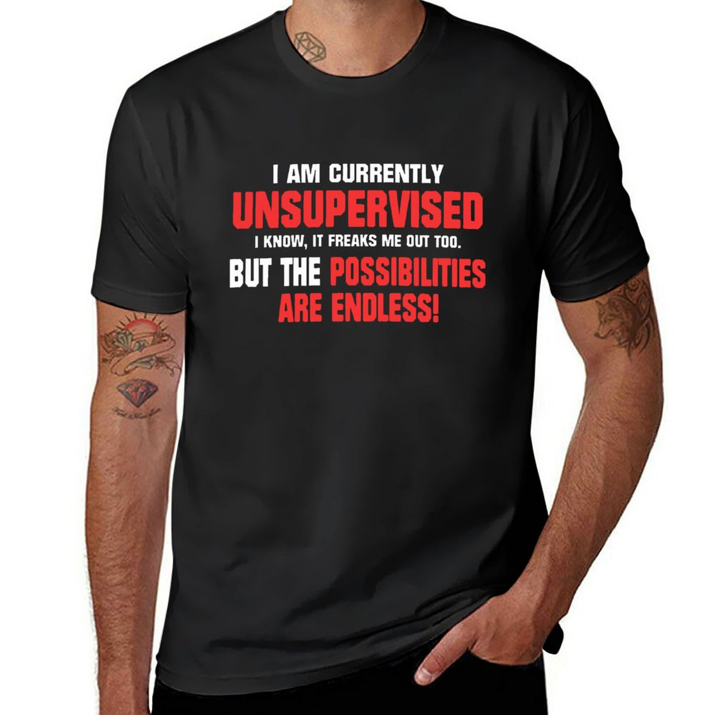 Currently Unsupervised T-shirt