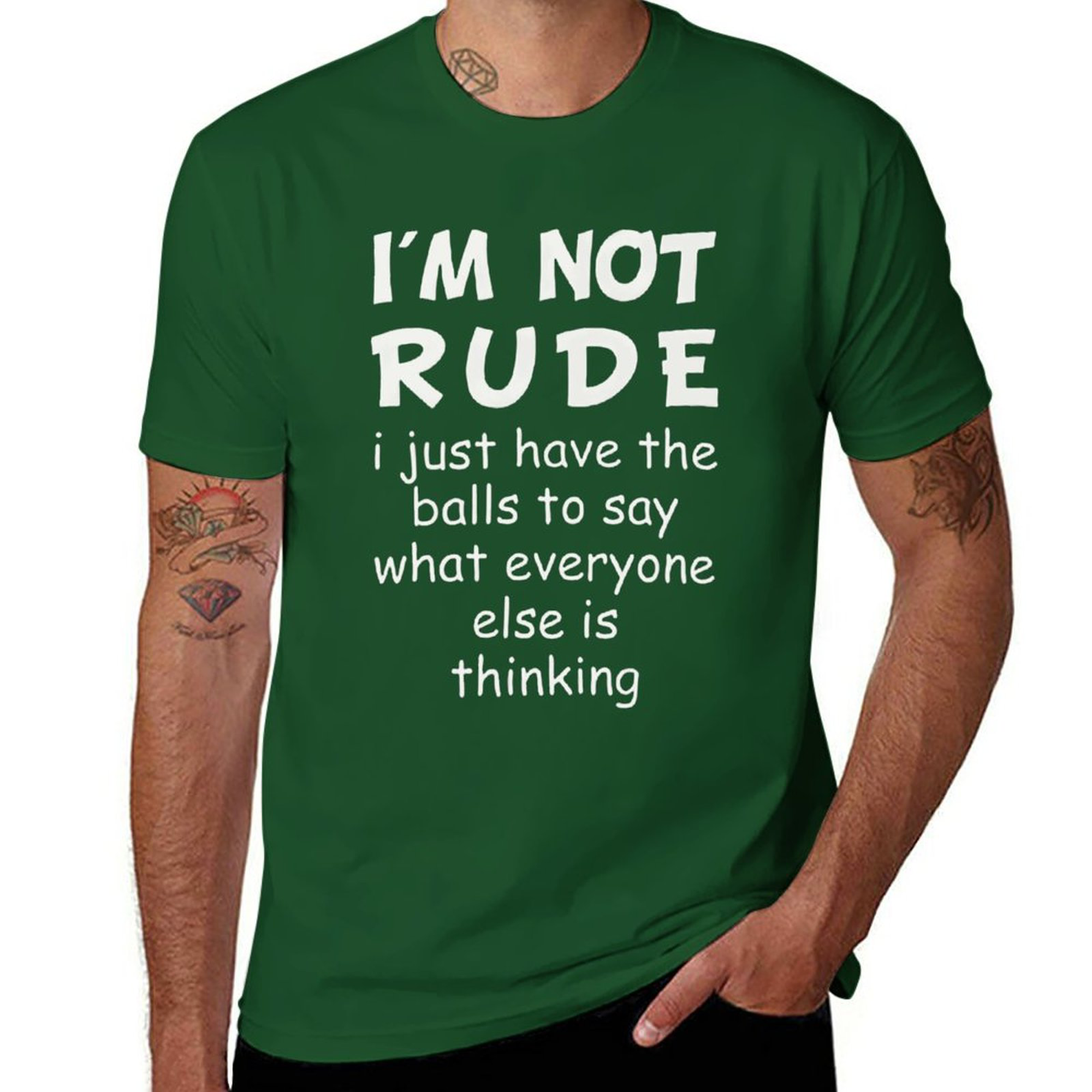I'm Not Rude Tee