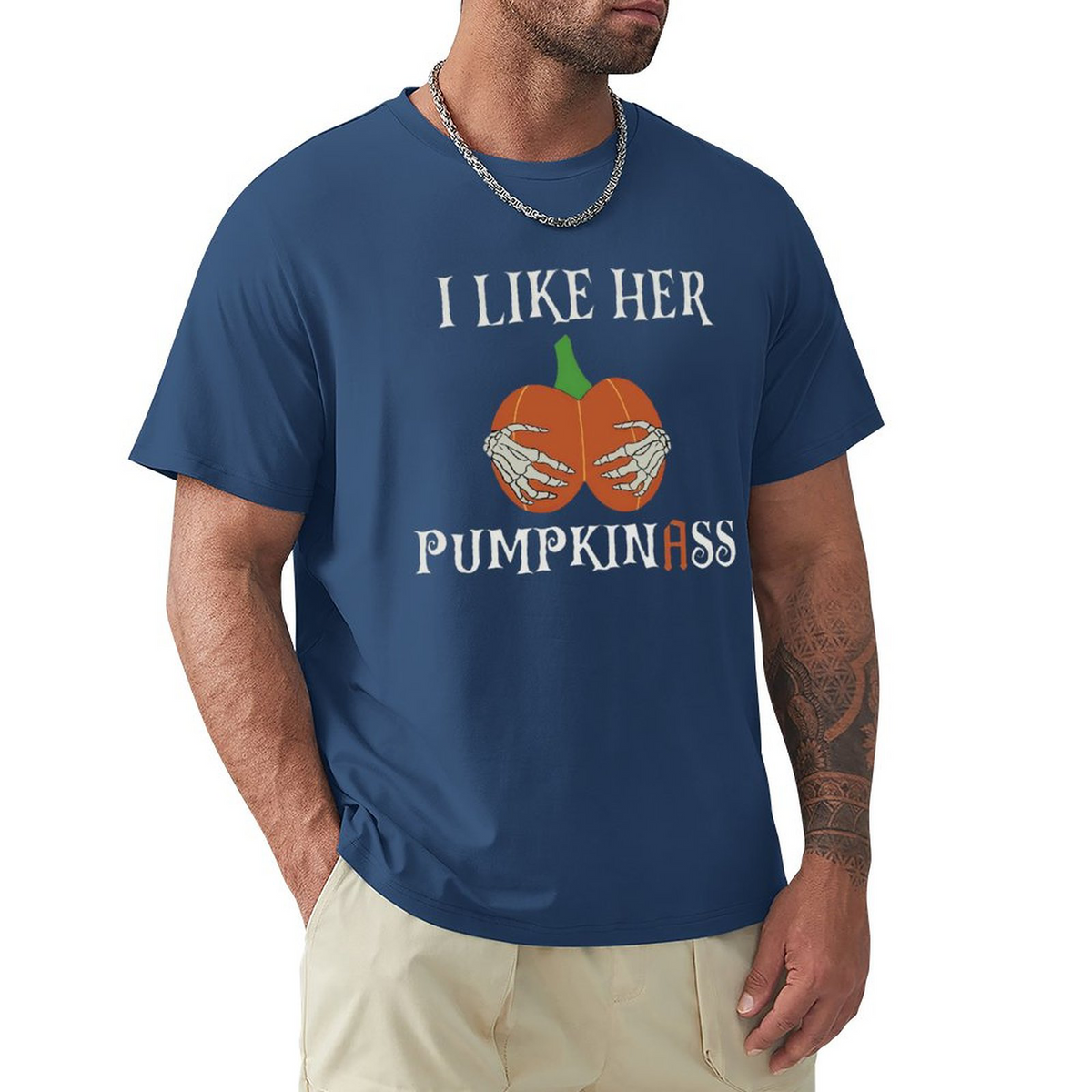 Men's Tee I Like Her Pumpkinass