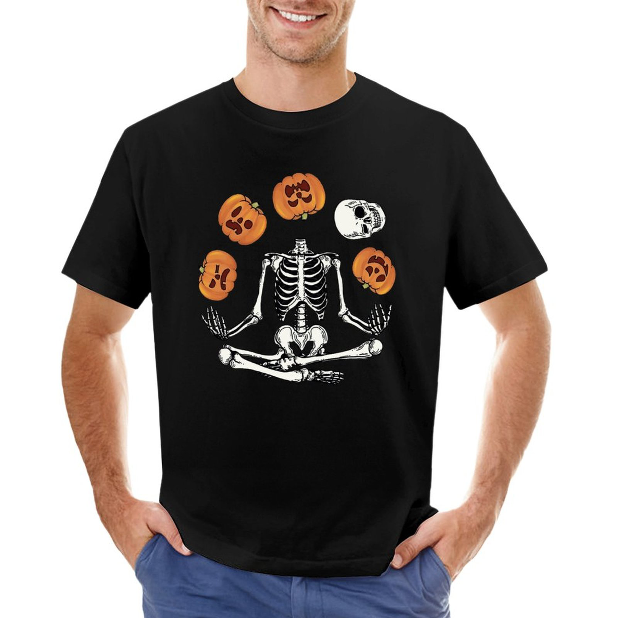 Men's Tee Pumpkin Bones