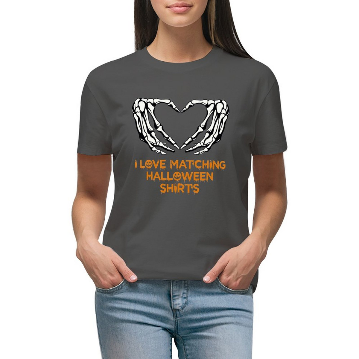 Female Tee I Love Matching Halloween