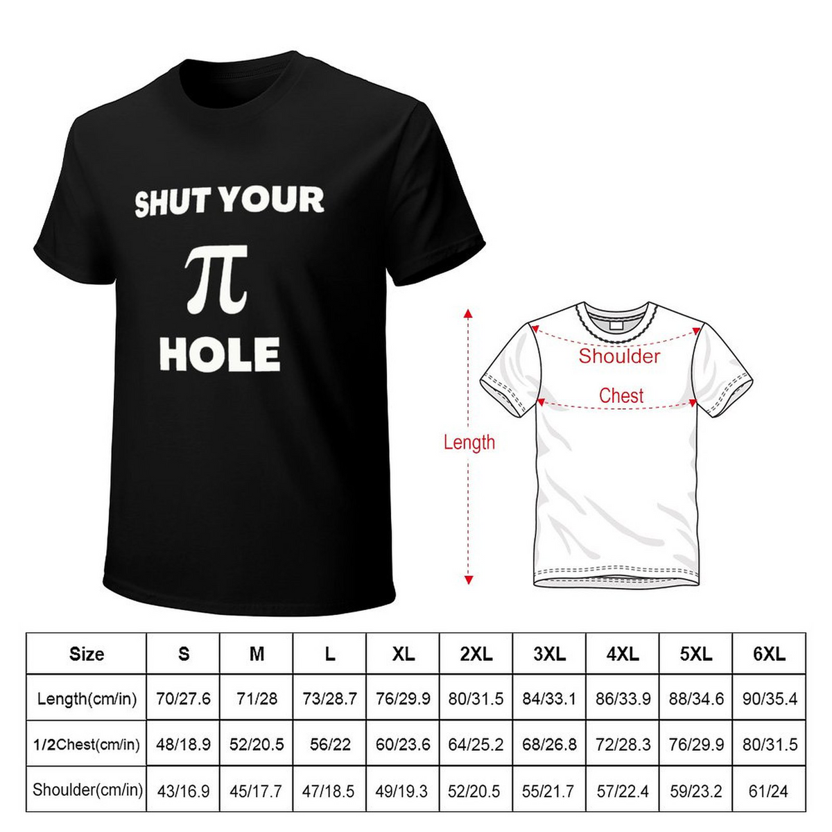 Men's Tee SHUT YOU PI HOLE