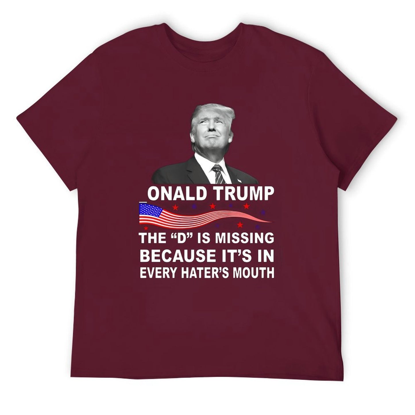 WHERE IS D OF _ONALD TRUMP SHIRT