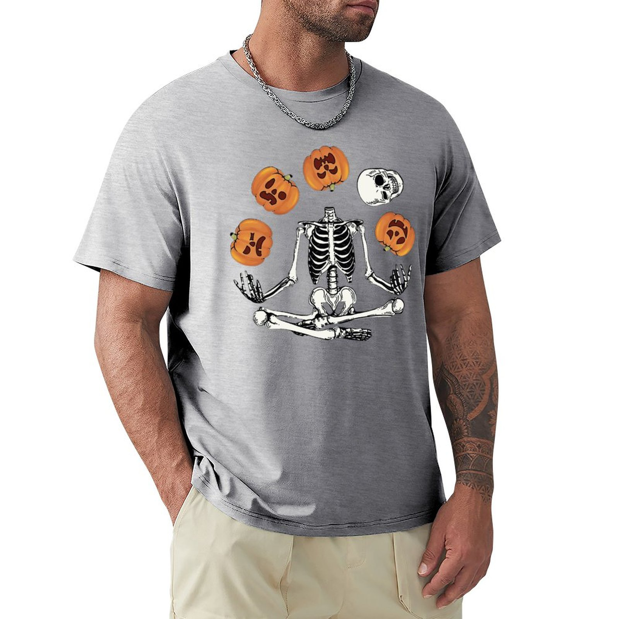 Men's Tee Pumpkin Bones