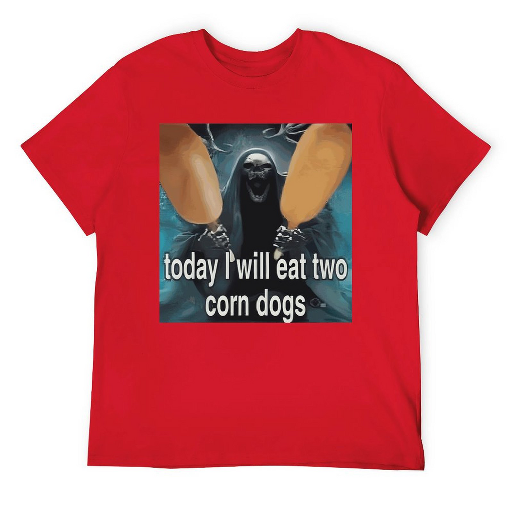 Tee for Men Today I Will Eat Two Corn Dogs