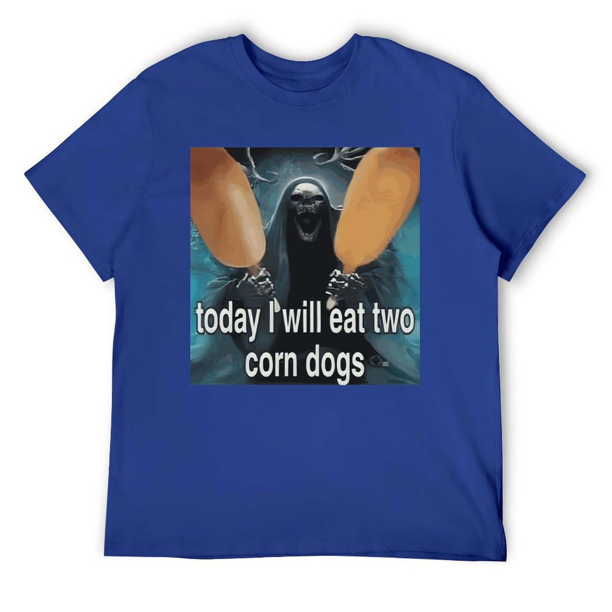 Tee for Men Today I Will Eat Two Corn Dogs