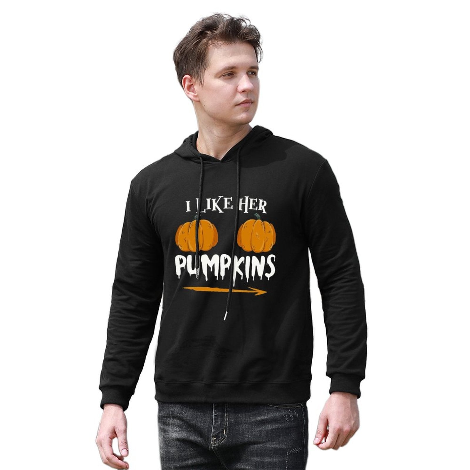 Men Hoodie Ilkeher Pumpkins
