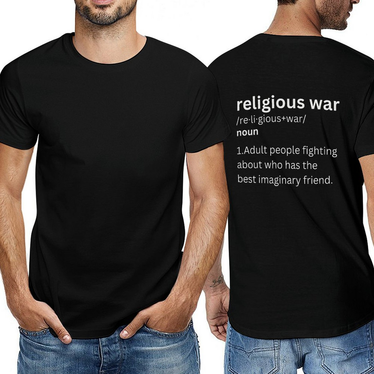 Religious War-l back-P Tee