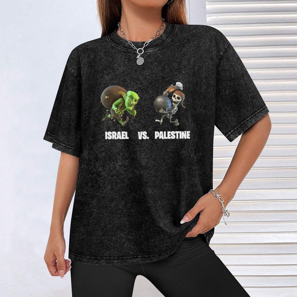 FunnySeries1 Unisex Mineral Washed Tee