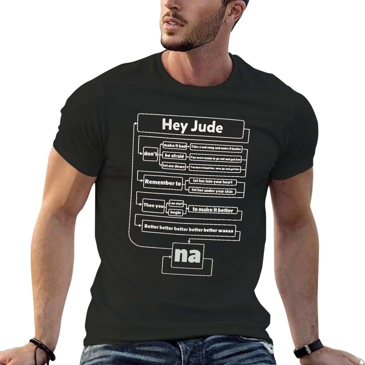 Hey Jude Lyric Short Sleeve T-shirt