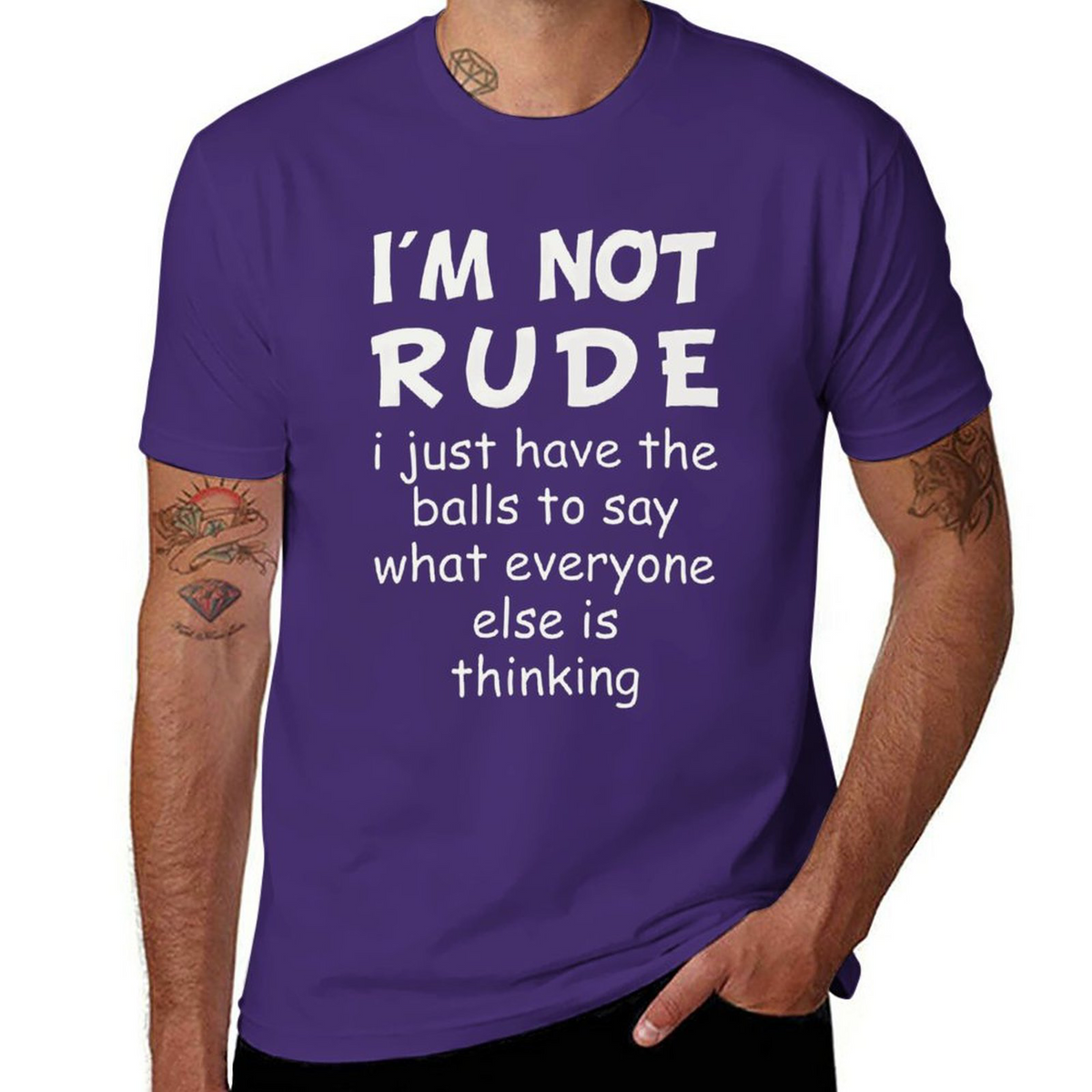 I'm Not Rude Tee