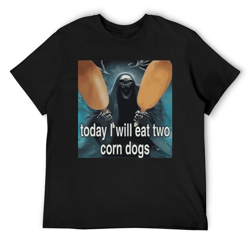 Tee for Men Today I Will Eat Two Corn Dogs