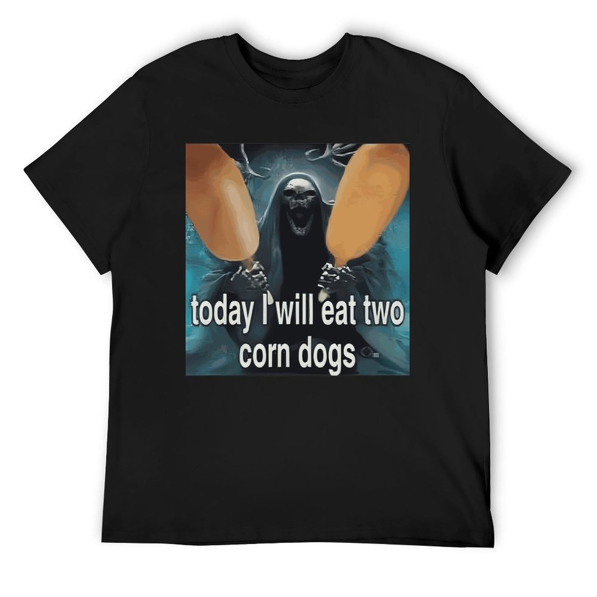 Tee for Men Today I Will Eat Two Corn Dogs
