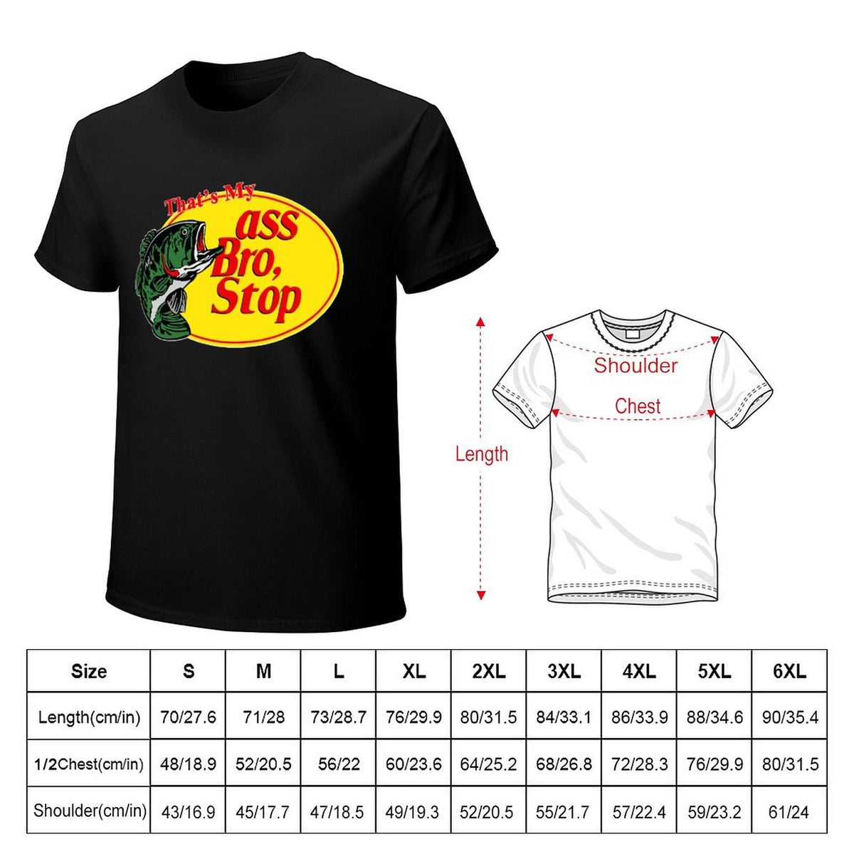 Men's Tee ASS BRO STOP