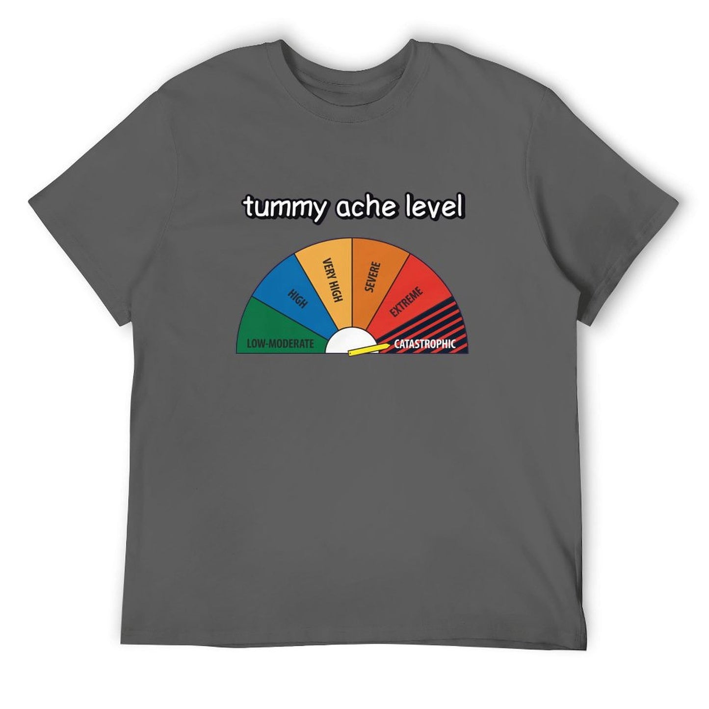 Tummy ache level Short Sleeve T-shirt