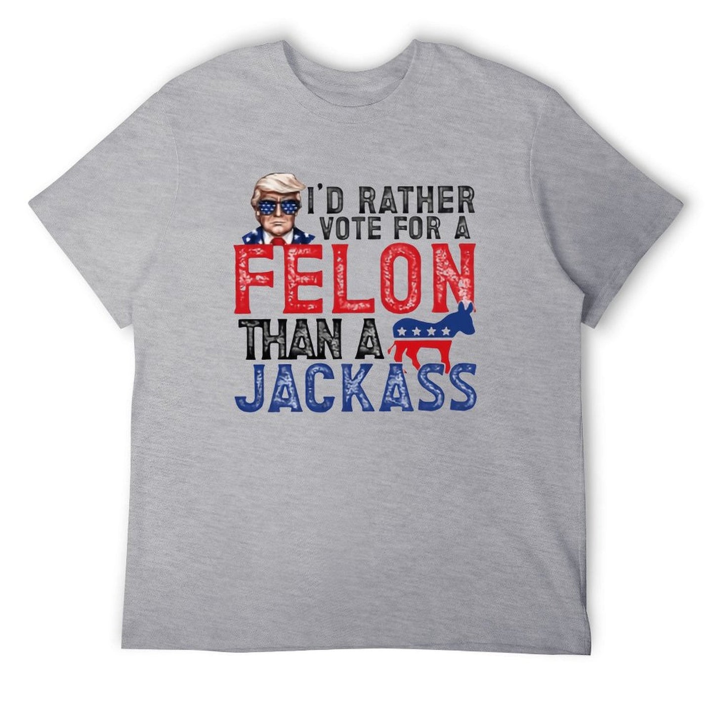 Vote for the felon Short Sleeve T-shirt