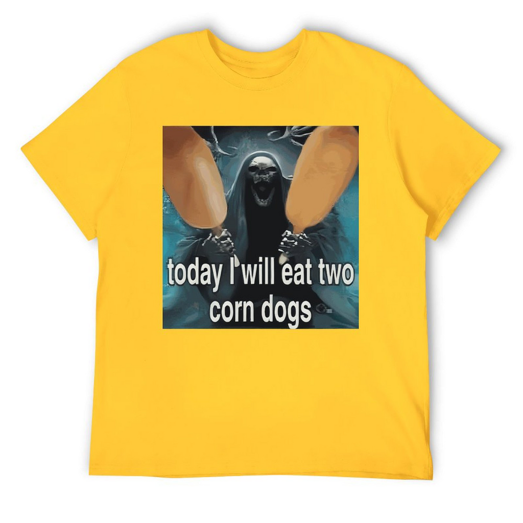 Tee for Men Today I Will Eat Two Corn Dogs