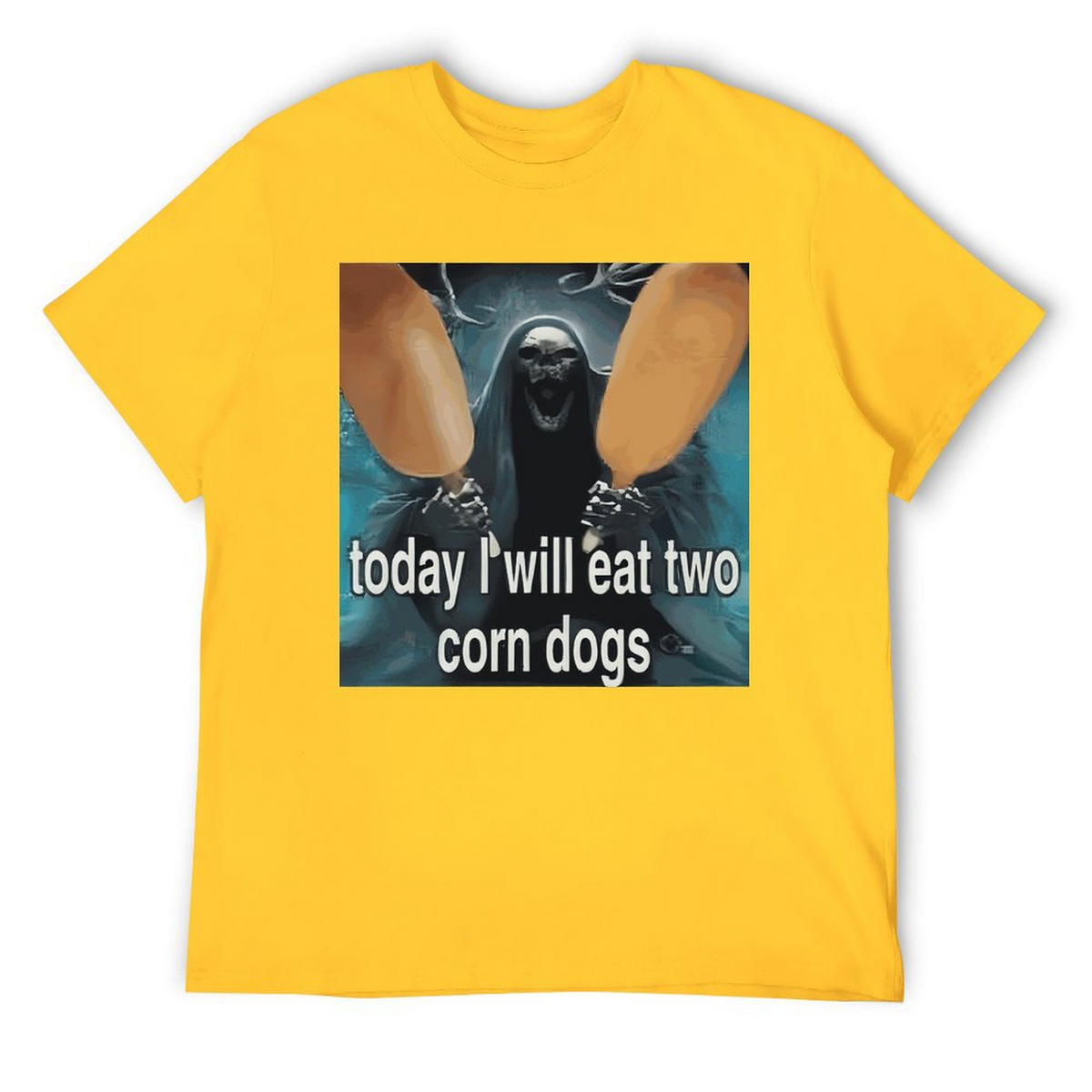 Tee for Men Today I Will Eat Two Corn Dogs