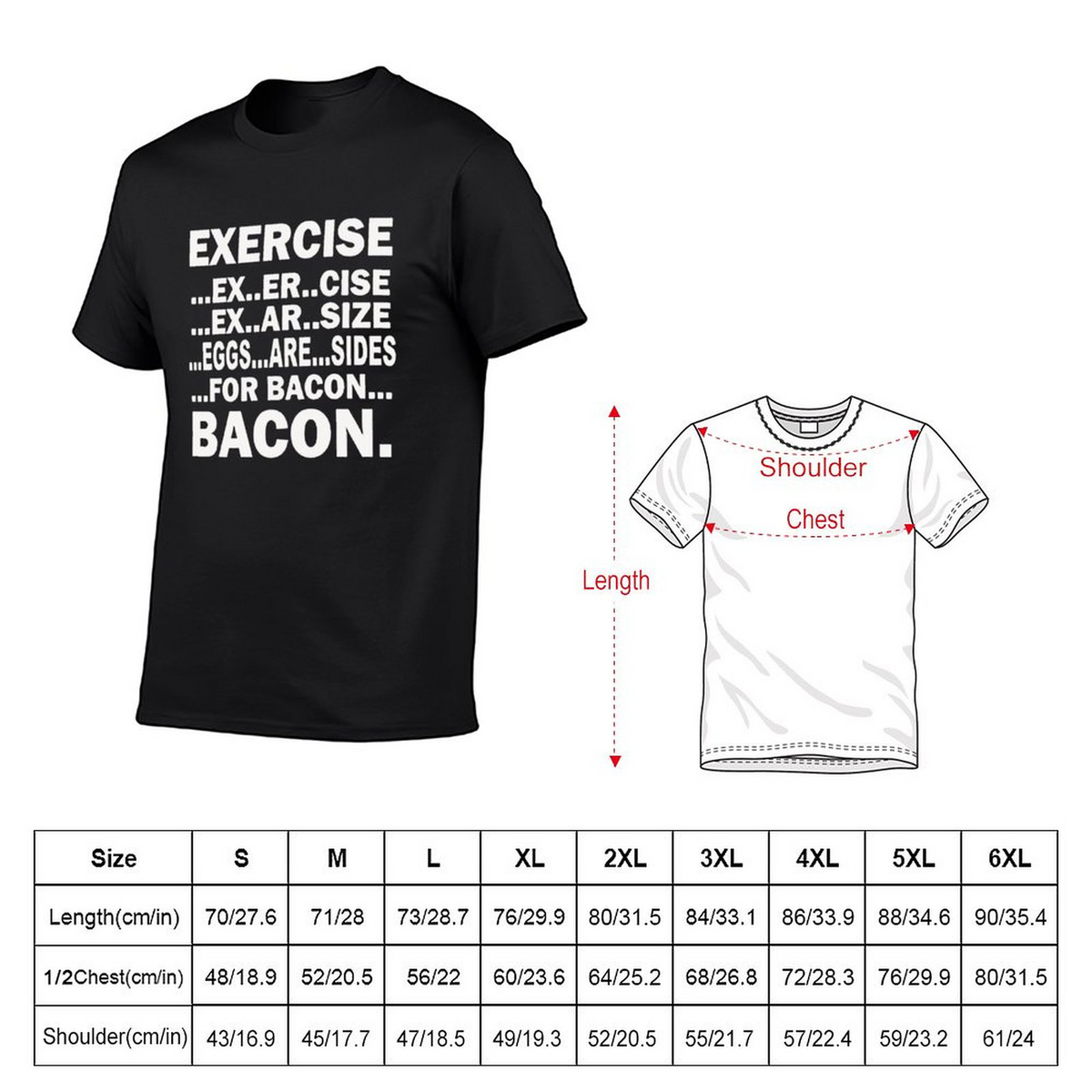 Tee for Men Forbacon