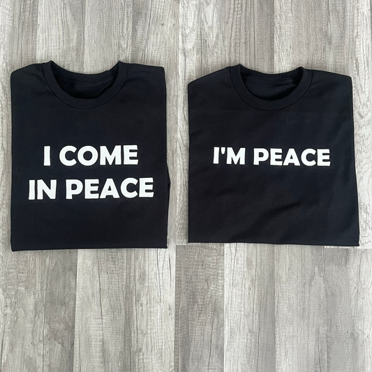 PEACE couple funny T-shirt