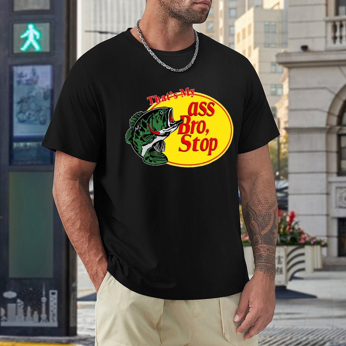 Men's Tee ASS BRO STOP