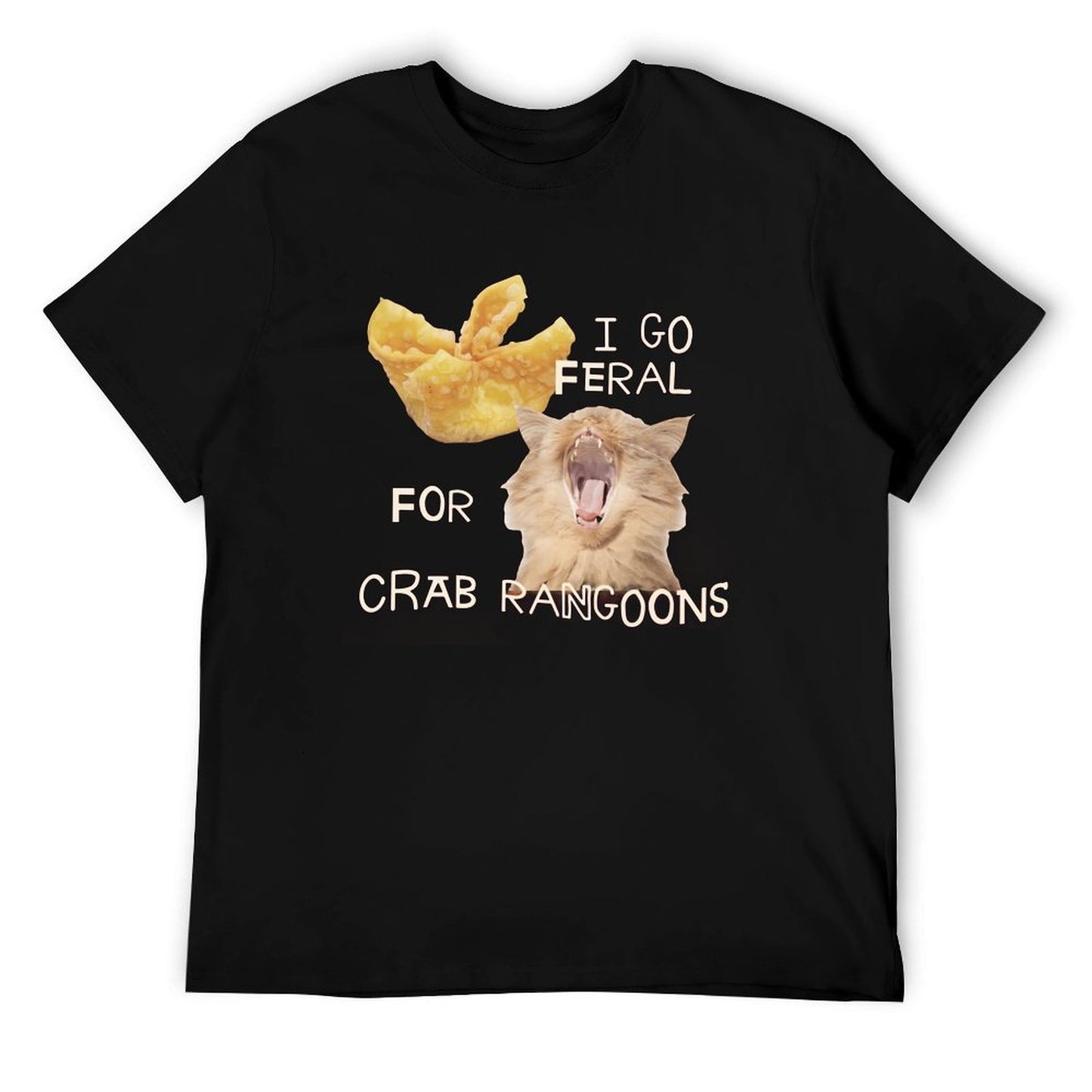 I GO FERAL FOR CRAB RANGOONS Short Sleeve T-shirt