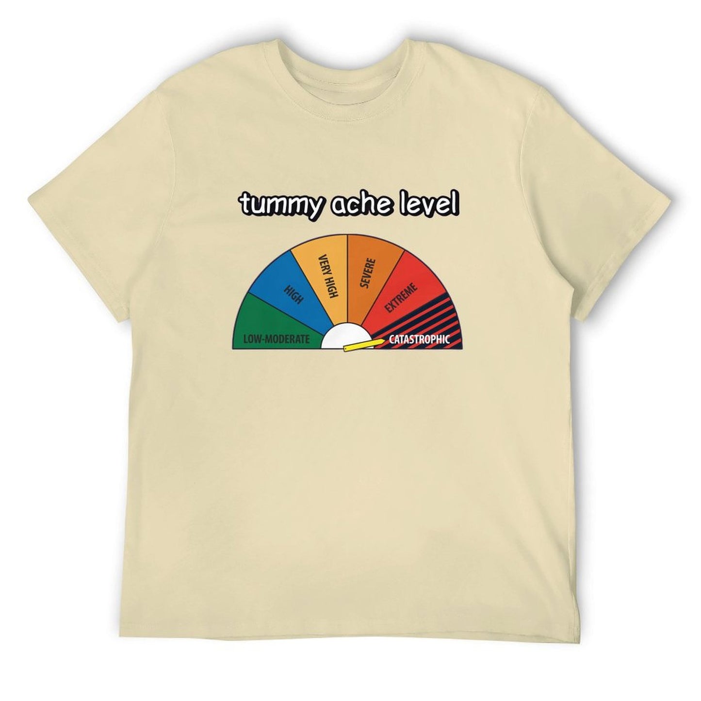 Tummy ache level Short Sleeve T-shirt