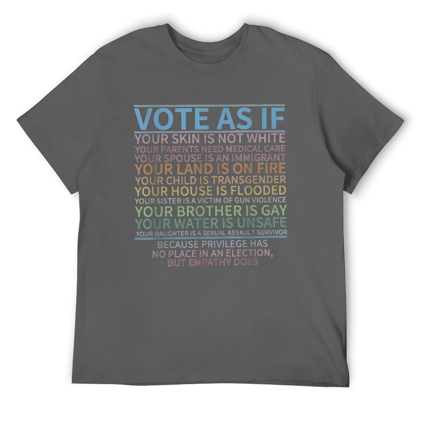 VOTE AS IF Short Sleeve T-shirt