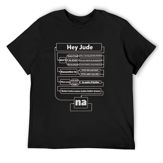 Hey Jude Lyric Flowchart T-shirt