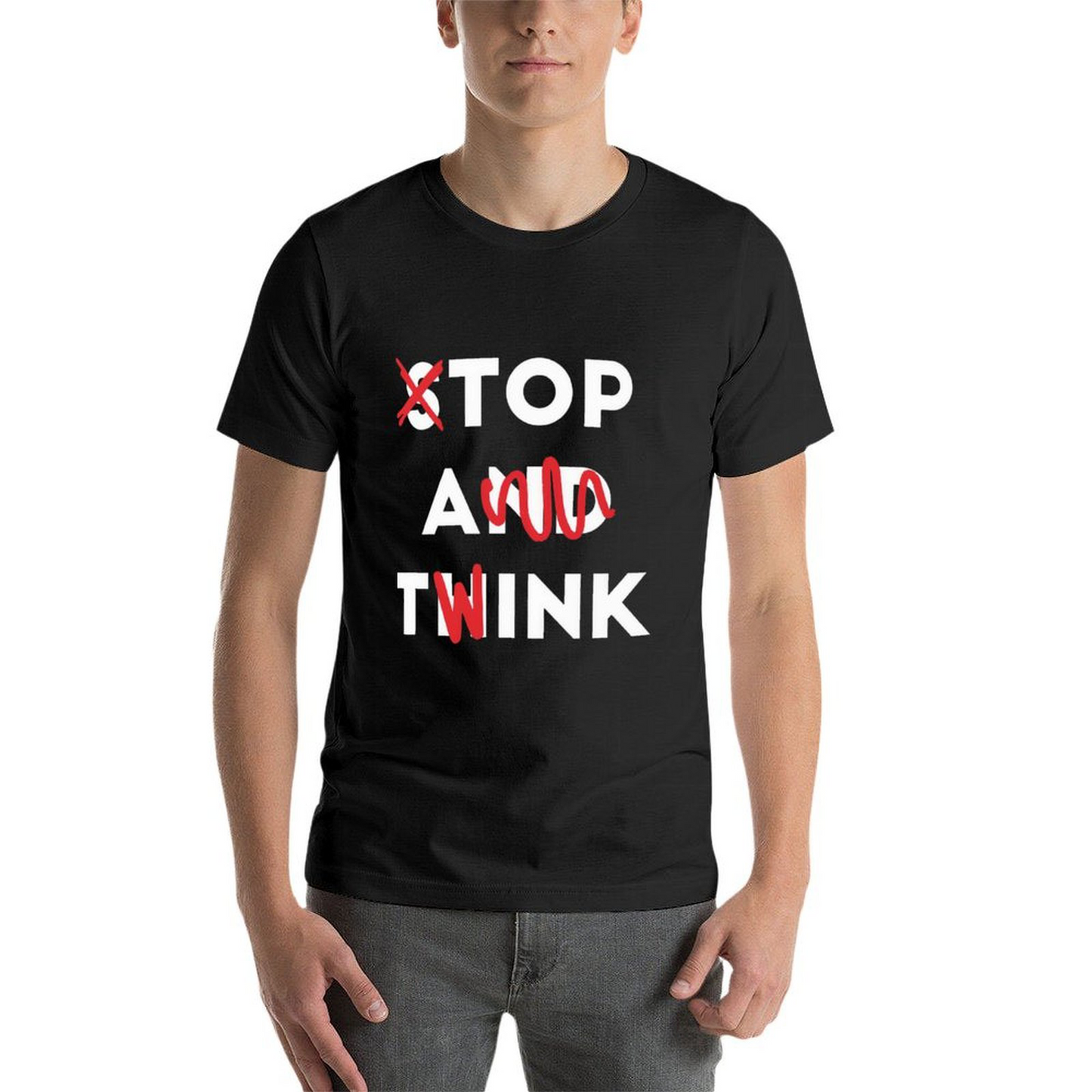 Stop And Think Short Sleeve T-shirt