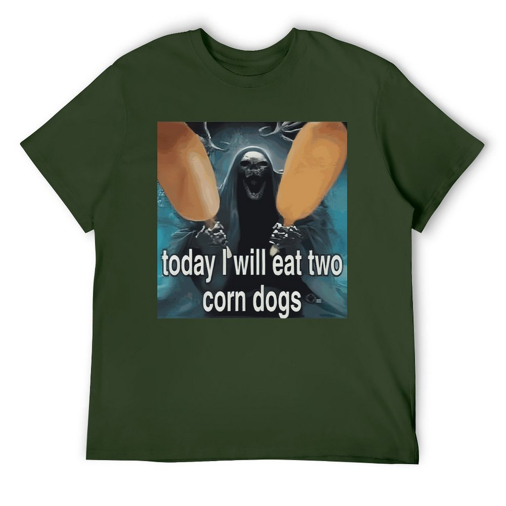 Tee for Men Today I Will Eat Two Corn Dogs