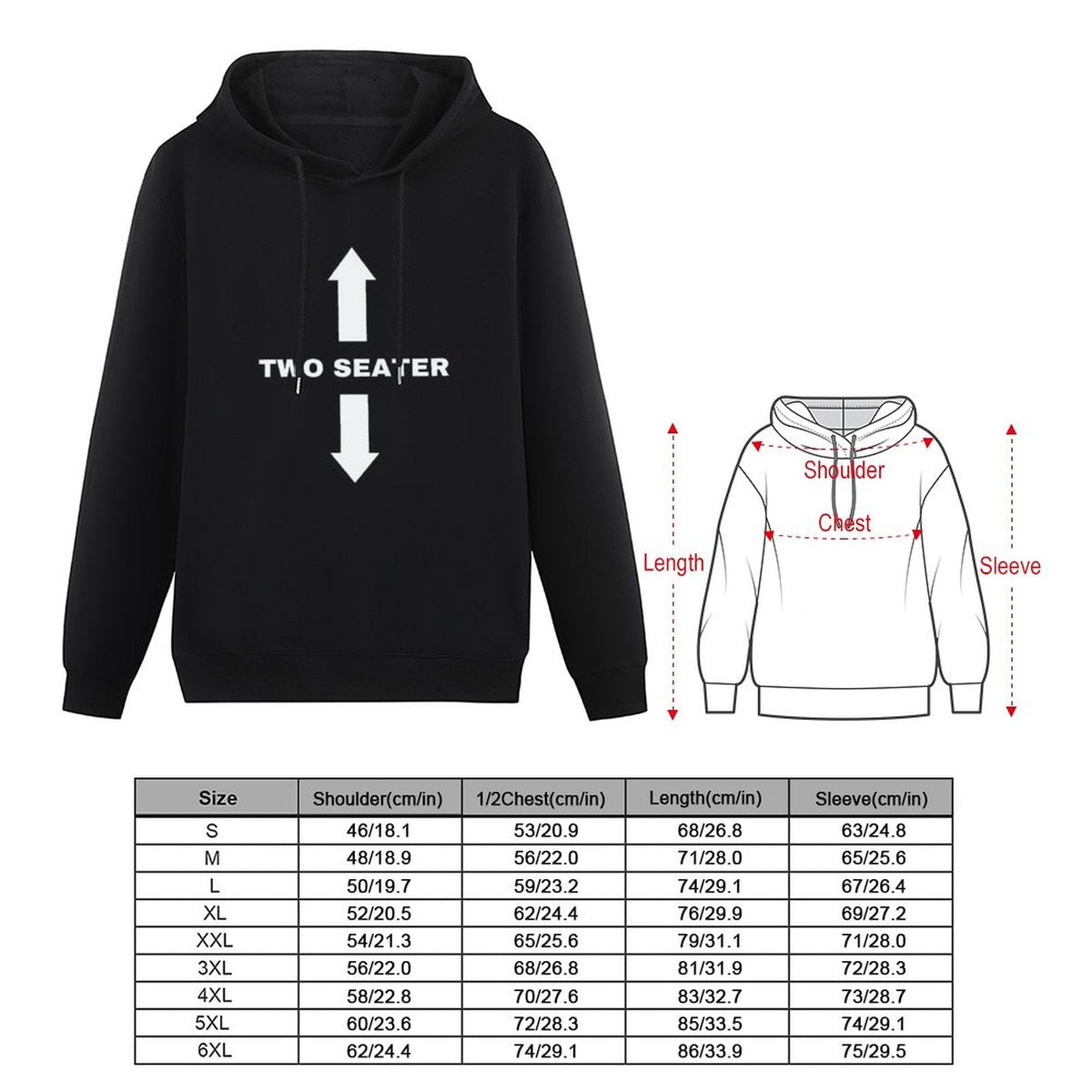 TWO SEATER Men Hoodie