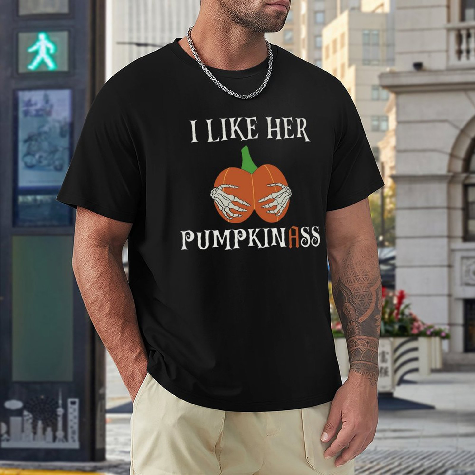 Men's Tee I Like Her Pumpkinass