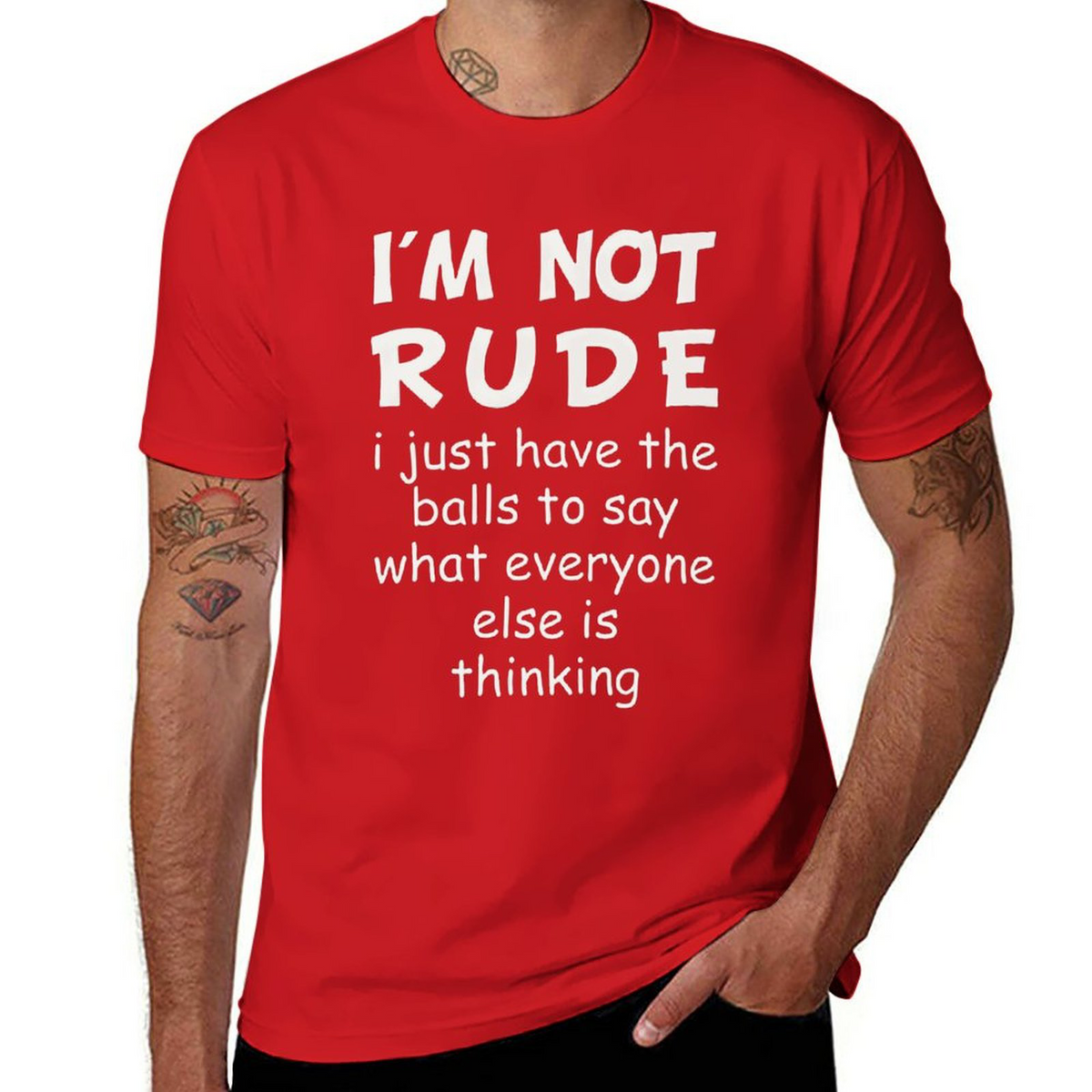 I'm Not Rude Tee