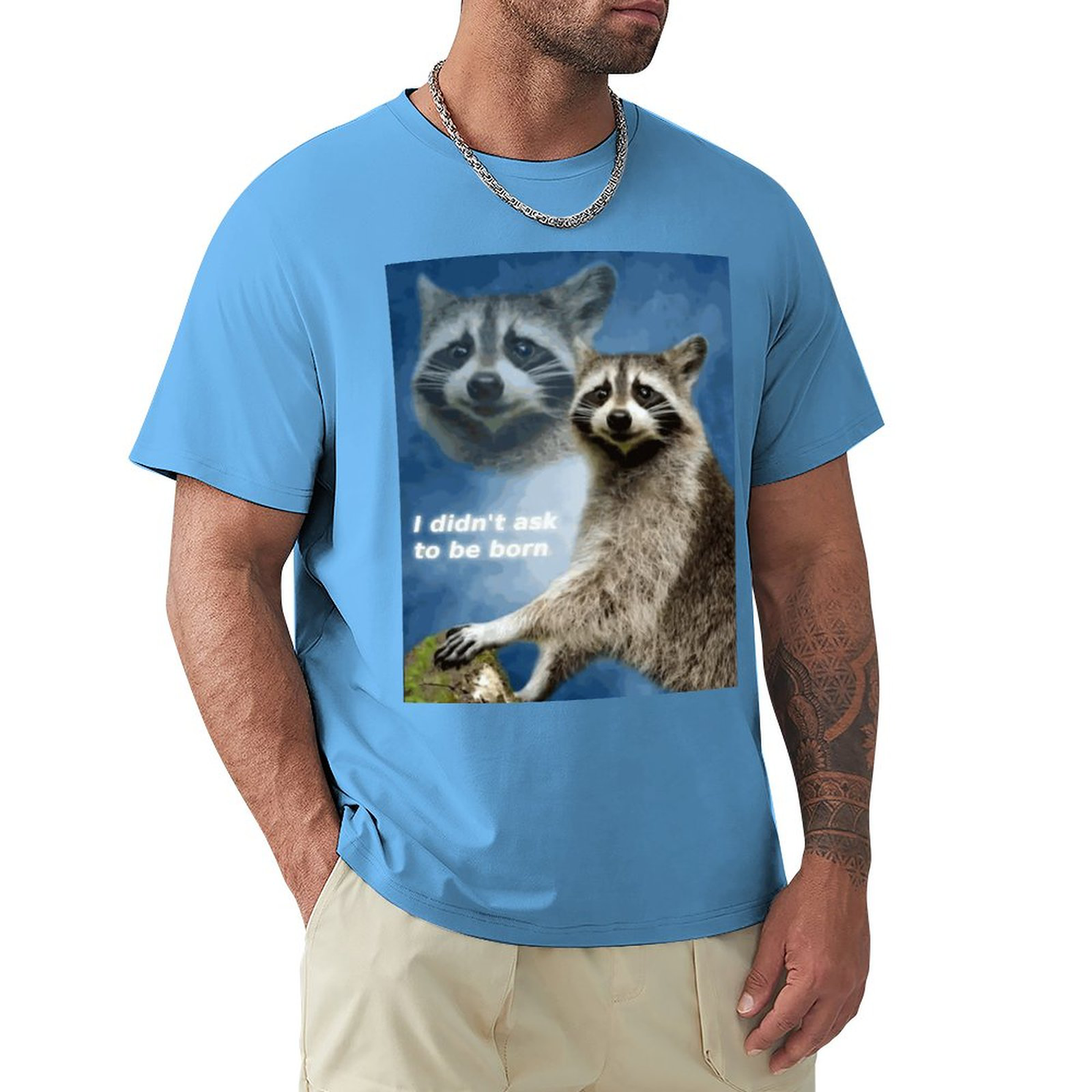 didn't ask to be born Men's Tee