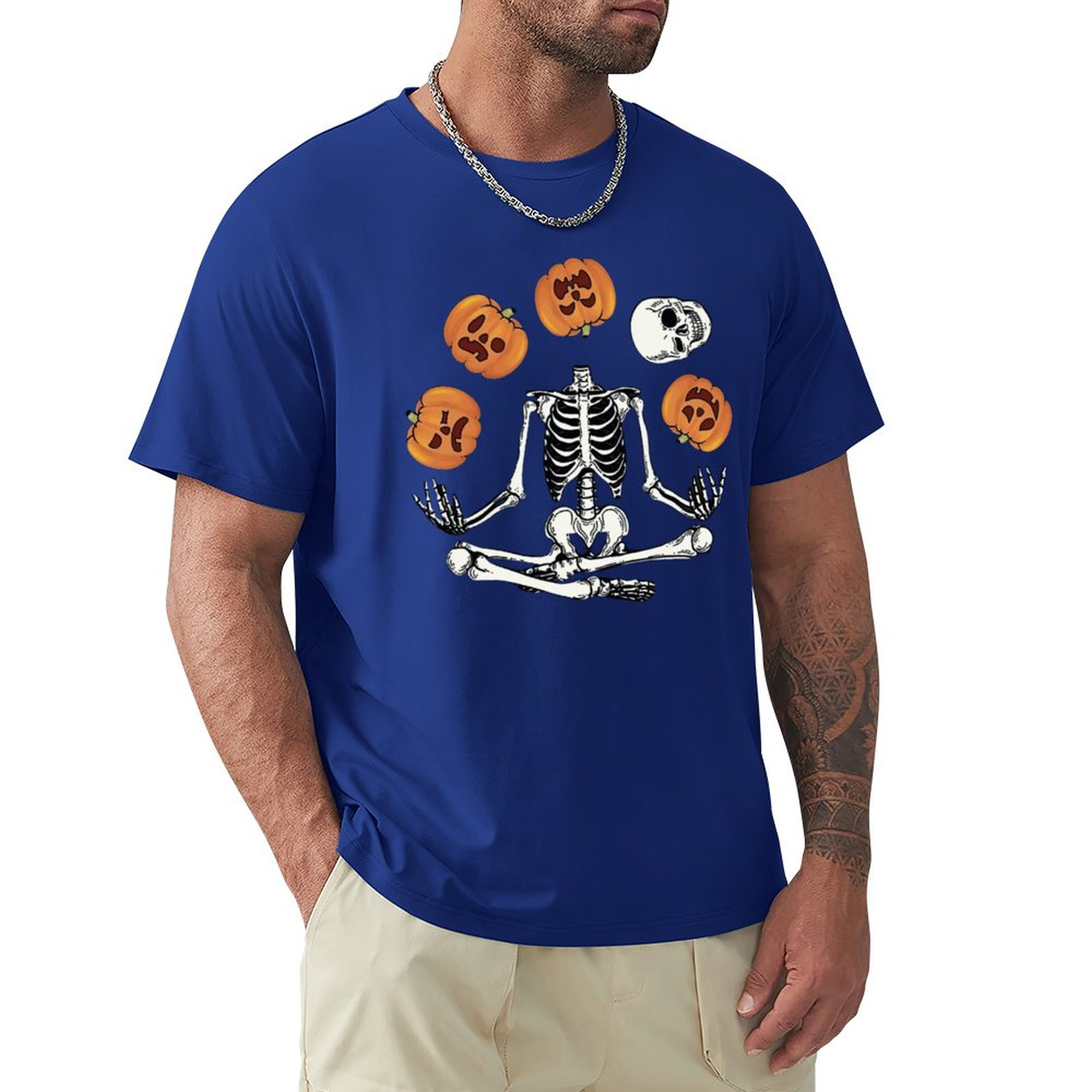 Men's Tee Pumpkin Bones