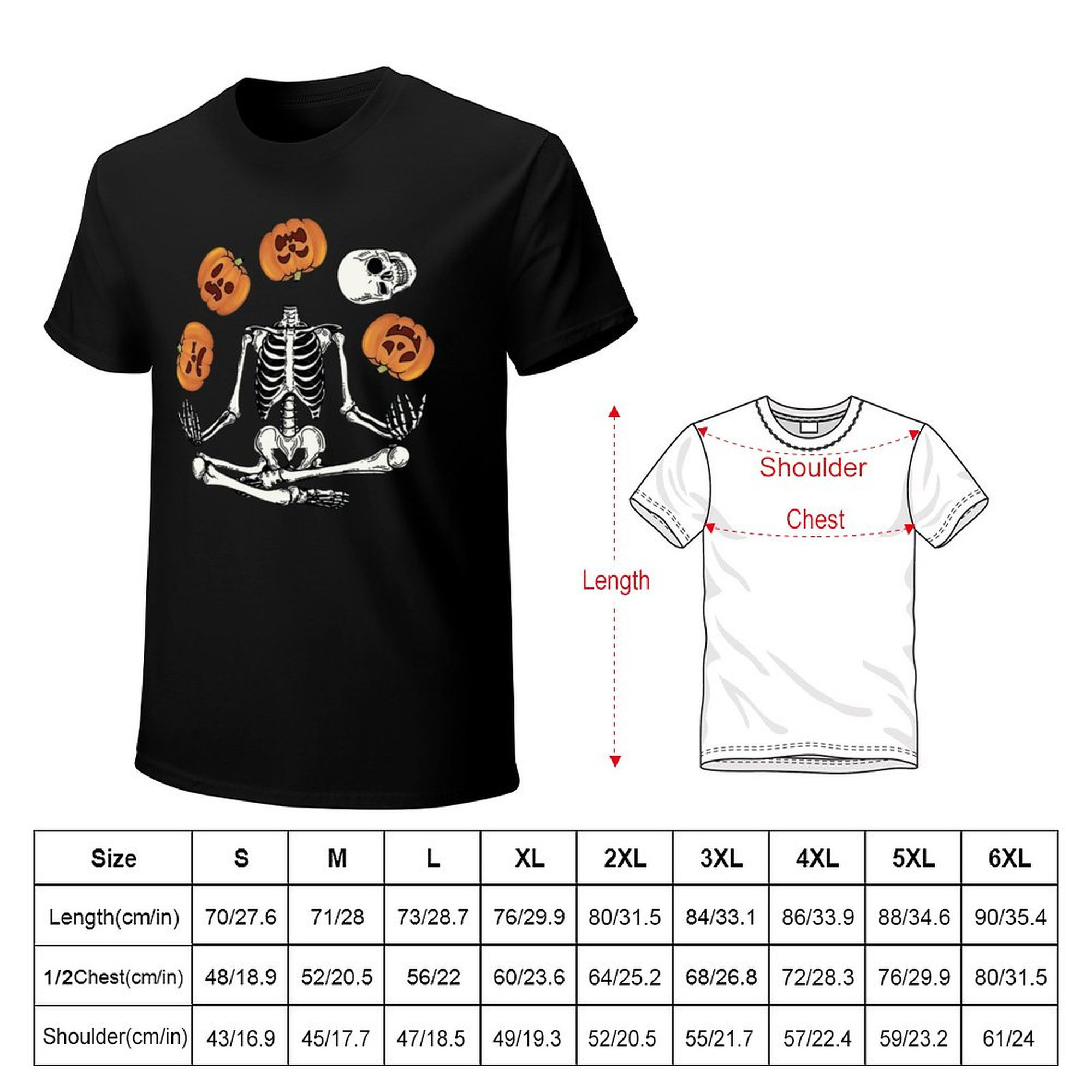 Men's Tee Pumpkin Bones