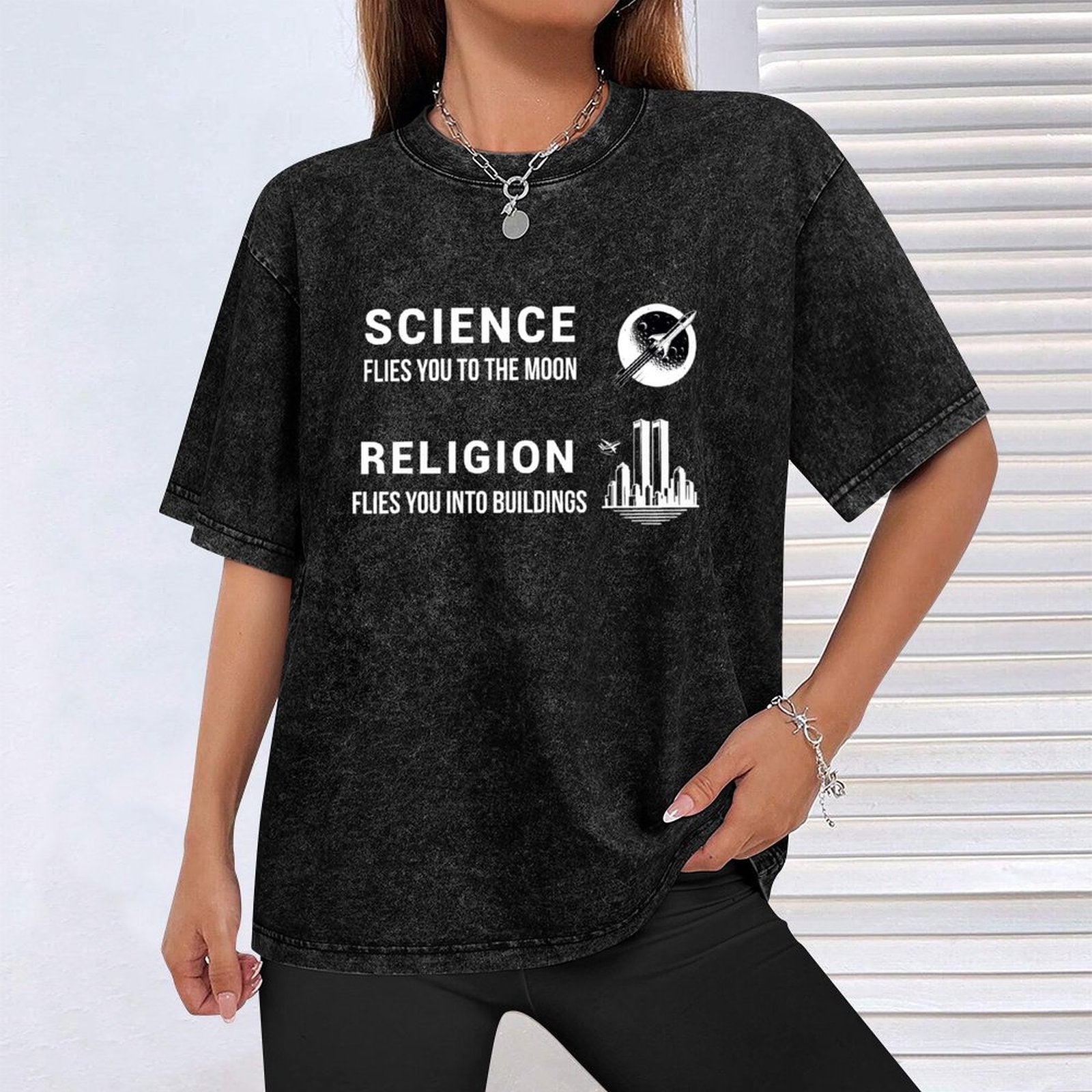 Illegal Series Unisex Mineral Washed Tee
