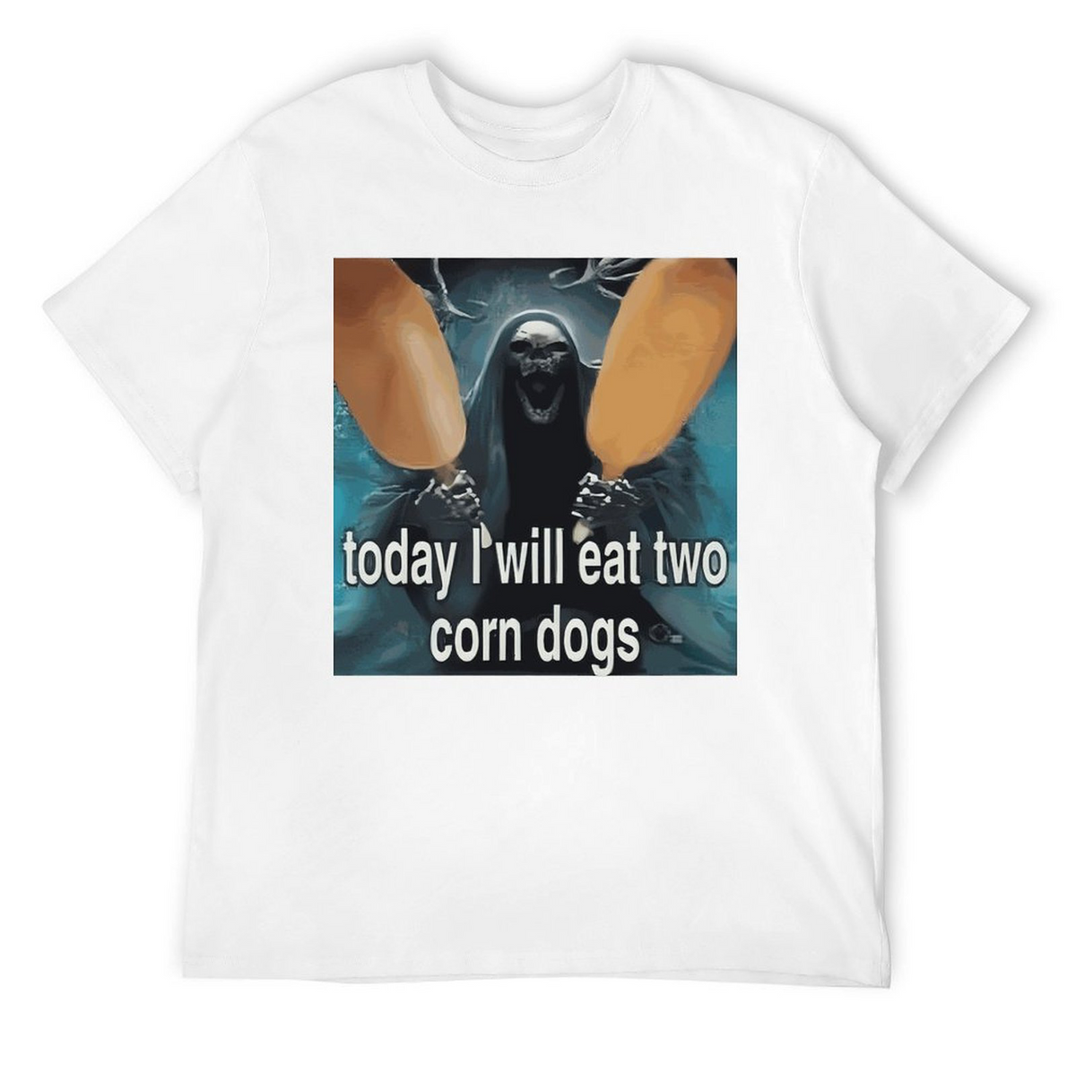 Tee for Men Today I Will Eat Two Corn Dogs